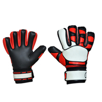 Gants de gardien de but de football respirants, ajustables, avec fermeture à lacets, paume en latex pleine surface, antidérapants, imperméables pour matchs sur terrain humide/sec