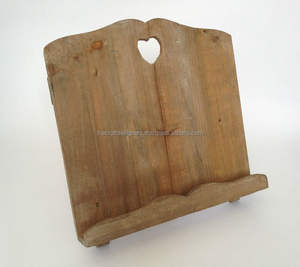 Soporte para libros de cocina de madera Naturaltone con patrones de grano rico que proporcionan un encanto atemporal y una presentación estable de las recetas - Product Image 6