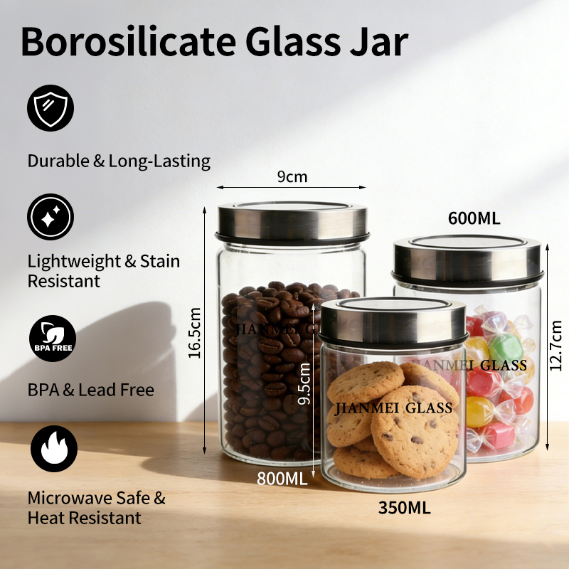 Manufacturer Wholesale 600ml Round Jam Jars