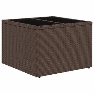 Conjunto de Sofás Modulares Grandes de Ratán PE Marrón para Jardín, Muebles Modulares Elegantes para Exteriores - Product Image 6
