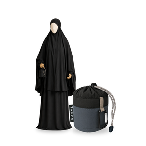 Robe de prière légère pour femmes musulmanes, pliable, avec pochette - Product Image 5