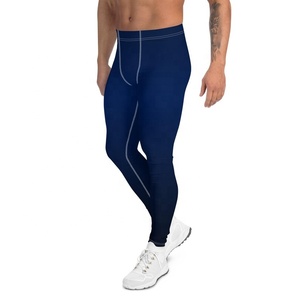 Leggings Deportivos para Hombre con Cintura Elástica, Color Puro, Acabado Metálico Brillante, Elásticos, para Gimnasio, Entrenamiento, Fitness y Running - Product Image 3