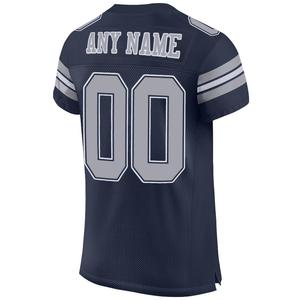 เสื้อฟุตบอลอเมริกันคุณภาพใหม่สำหรับผู้ชาย แขนสั้น สำหรับเล่นกีฬา พร้อมปักโลโก้และป้ายชื่อ - Product Image 5