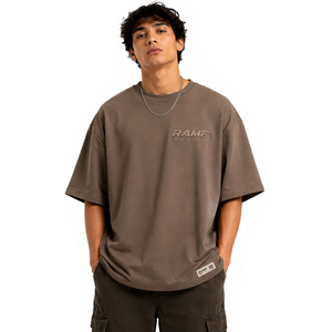 T-shirt tendance best-seller de haute qualité avec logo personnalisé imprimé en relief 3D, t-shirt pour homme avec impression en relief, t-shirt pour homme - Product Image 2