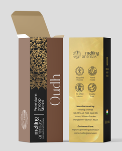 OUDH PREMIUM WOOD POWDER LESS DHOOP STICKS - Incienso Indio Ecológico 100% Natural y Orgánico para Uso Religioso - Product Image 1