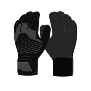 Gants de gardien de but professionnels en silicone injecté sur le dos et contact en Lycra sur la paume, avec sangle intégrée – Qualité supérieure – Offre spéciale - Product Image 5