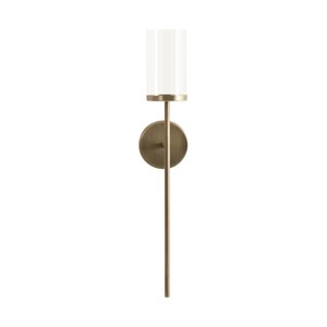 Modern Golden Metal Glass <b>Candle</b> <b>Holder</b> Wall Sconce Luxury Home Decor Accent for Living Room Bedroom Dining Room At Good Prices - Product Image 1