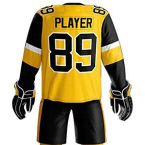 Uniformes de hockey sur glace personnalisés les plus populaires pour adultes - Vêtements d'équipe en gros avec couleur personnalisée et tissu respirant à séchage rapide - Product Image 5