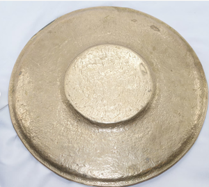 Best Seller Golden Color Aluminium Casted Round Charger <b>Plate</b> With Etching Copper Color New Style Dish and Tray for Serving - Product Image 6