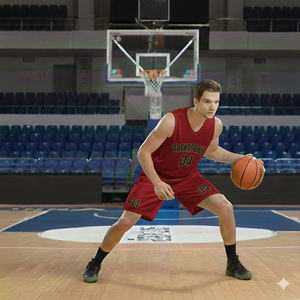 Uniformes de Baloncesto Personalizados al por Mayor, Camisetas y Pantalones Cortos sin Mangas de Color Sólido, 100% Poliéster, Logotipo Personalizado, Corte Atlético Unisex - Product Image 6