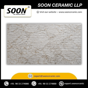 Mármol Calcita Pulido SOON CERAMIC WHITE FLUTED-2 Ecológico con Vetas Blancas y Negras, Gran Formato, Diseño 3D Moderno para Sala de Estar - Product Image 3