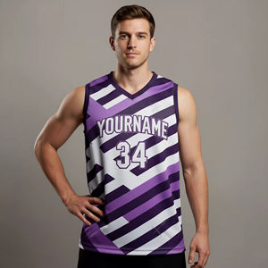 Camisetas de Baloncesto Sublimadas al por Mayor, Transpirables, de Secado Rápido, Antibacterianas, con Diseño de Logotipo Personalizado - Product Image 3