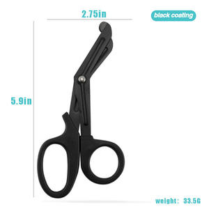 Tijeras Médicas de Trauma de Alta Calidad al por Mayor, Tijeras para Vendajes con Mango de Plástico y Acero Inoxidable para Botiquín de Primeros Auxilios - Product Image 3