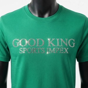 Wholesale Custom Design Rhinestone Men's <b>T</b>-<b>Shirts</b> 100% Cotton Breathable & Quick Dry Rhinestone <b>T</b> <b>Shirts</b> - Product Image 6
