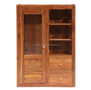 Armoire murale en bois massif en bois intemporel organisateur mural vintage élégant pour meubles de maison pour chambre à coucher en Inde - Product Image 3