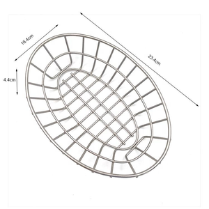 Panier à pain ovale en fil métallique pour baguette, pain au levain et autres aliments - Product Image 1
