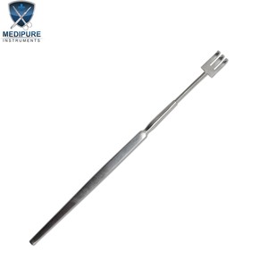 Gancho de Acero Inoxidable Premium de Tres Puntas, Instrumento Quirúrgico para Manipulación de Tejidos Blandos, Cirugía Plástica ORL - Product Image 2