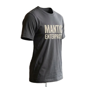 T-shirt décontracté pour homme en coton 100 % pur, style rétro, été, 200 grammes, tricoté, uni, teint, respirant, séchage rapide, vente en gros - Product Image 1