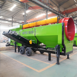 Duurzame, zware mobiele trommelzeef, composttrommelzeef 90-150tph voor verwerking van grond en compost - Product Image 2