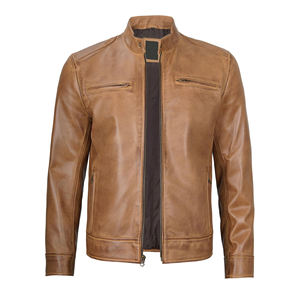 Chaqueta de cuero, color personalizable, talla personalizable, estilo urbano, producto de alta calidad, piel de vaca, cuero suave - Product Image 4