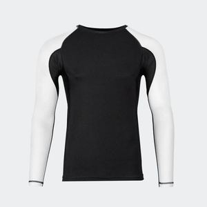Suministro al por mayor ODM personalizado de alta calidad, camiseta de protección contra erupciones cutáneas para hombre, al por mayor, de poliéster y spandex, para BJJ, surf y buceo. - Product Image 3