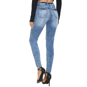 Pantalones Vaqueros de Moda para Mujer, Servicio OEM, Ajuste Elástico, Fabricante Mayorista de Pantalones Vaqueros para Mujer - Product Image 2