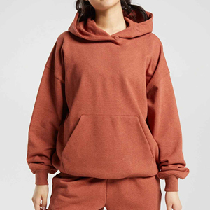 Sweat-shirt unisexe à col rond, coupe oversize, en velours côtelé anti-boulochage, manches lanternes, design décontracté avec poches, pour l'automne, 300g - Product Image 1