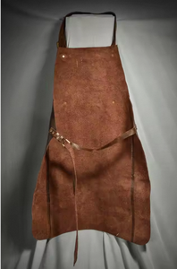 Vintage <b>Leather</b> <b>Apron</b> Cognac, Full Body <b>Leather</b> One Strap Butchers <b>Apron</b>, Custom Logo <b>Leather</b> <b>Apron</b> - Product Image 2