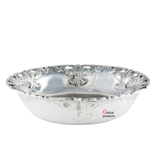 Impresionante Tazón de Metal Plateado para Servir Chocolates, de Acero Inoxidable, para Hoteles, Restaurantes y Bares - Product Image 1