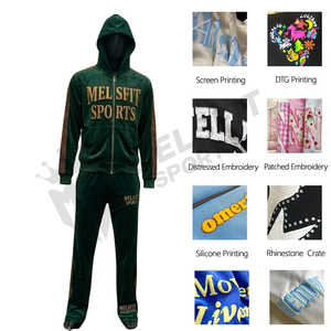 Ensemble de survêtement personnalisé pour homme avec fermeture éclair, vêtements de sport performants, légers, pour la course à pied et la remise en forme - Product Image 5