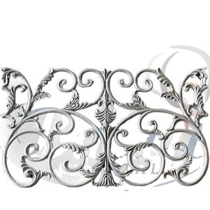 Balustrade en fonte décorative royale moderne, gris naturel, résistante aux intempéries, durable, pour balcon, villas, appartements, hôtels, Balaji - Product Image 1