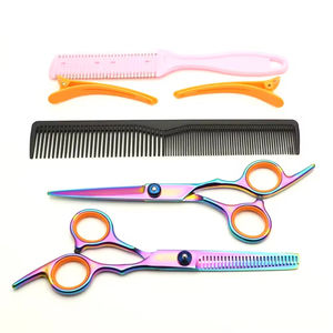 Kits de ciseaux de coiffure professionnels jetables en acier inoxydable de haute qualité, ensemble de ciseaux de barbier pour la beauté et la coupe des cheveux, ciseaux à effiler pour la coiffure - Product Image 3