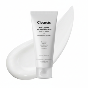 Crème dépilatoire à la papaïne et à la bromélaïne pour peaux sensibles, crème dépilatoire enzymatique douce 150ml - Product Image 1