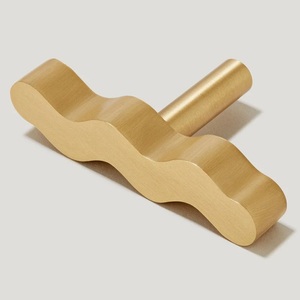 Elegante tirador de latón en forma de T para gabinetes, diseño minimalista, perilla duradera para muebles, para cajones y armarios. - Product Image 1