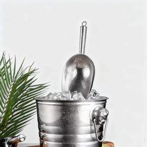 Cuillère à glace en acier inoxydable, cuillère en métal robuste pour la cuisine, les fêtes, les mariages, les bonbons, la farine, les céréales et la préparation des aliments, passe au lave-vaisselle - Product Image 6