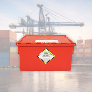 Kit para Derrames de Petróleo de 45 Litros con Contenedor Resistente - Kit de Contención de Emergencia para Derrames de Petróleo Industrial - Product Image 1