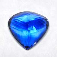 D'Block Color Loupe Clean Clarity Tanzanite Naturelle de Forme Cœur, Excellente Taille Facettée, Pierre Semi-Précieuse GEMFORTE INC RTS