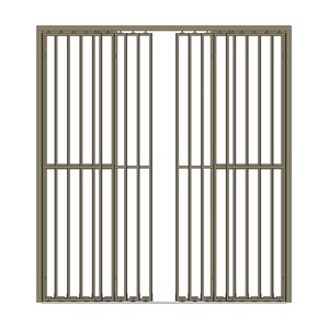 Étagère flottante double face à 5 rails de style italien pour cintres à vêtements, avec montage facile - Product Image 3