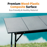 Table pliante de camping en aluminium pour l'extérieur, pique-nique, pliable, multifonctionnelle, AF-CK092, mobilier