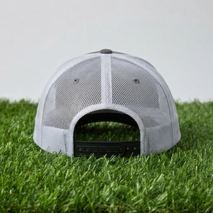Men's Charcoal Gray Trucker Cap Mesh <b>Back</b> Snapback Baseball Hat Custom Embroidered Streetwear - Product Image 6