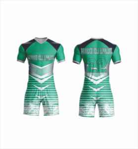 Ensemble de maillots de football pour hommes Modern Era Apparel, rouge, noir, blanc, imprimé géométrique, col en V, manches courtes, polyester respirant, saison adulte - Product Image 4