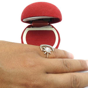 Joyería Artesanal al por Mayor con Perla de Corte Redondo, Plata de Ley 925, Estilo Bohemio con Diseño de Sol y Luna - Product Image 4