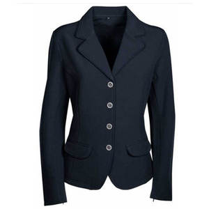 2026 Custom Women's Camel Color Cotton Polyester Riding Blazer Long Sleeve <b>Equestrian</b> Jacket Show Jumping Attire Custom Logo - Product Image 4