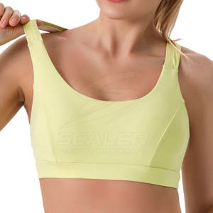 Sujetador Deportivo Cómodo, Ligero y Sencillo con Logotipo Frontal, Tejido Transpirable y Ecológico para Entrenamientos de Gimnasio para Mujeres - Product Image 3