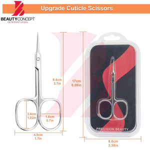 Tijeras para cutículas de uñas de hoja curva extrafina para cuidado personal, buena calidad, recién llegadas, fáciles de usar, duraderas, hechas a medida. - Product Image 5