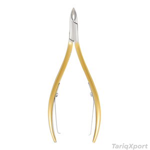 Vente en gros de pinces à cuticules professionnelles en acier inoxydable avec pointe de lame de 7 mm, pinces à cuticules pour l'art des ongles et les soins de manucure avec ressort - Product Image 3