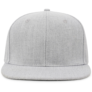 Gorra Snapback Gris de 6 Paneles, Unisex, de Sarga de Algodón, Ajustada, Estilo Béisbol, Color Sólido, Talla Adulto 58-60CM - Product Image 1