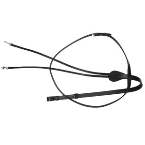 Nuevo rendimiento de cuero puro entrenamiento circunferencia caballos cómodo correr Martingale en relieve logotipo personalizado montar deportes ecuestres - Product Image 2