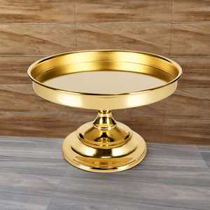 Luxury Gold <b>Mirror</b> Cake Stand Round Metal Dessert Display Stand for Wedding & party - Product Image 3