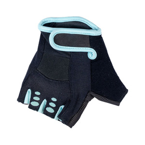 Gants de musculation unisexes respirants en néoprène avec support pour les poignets, paume antidérapante, fermeture auto-agrippante, noir et vert sarcelle - Product Image 2